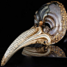 00139 Venetian Masquerade Mask, The Doctor-1-2-19-132-623